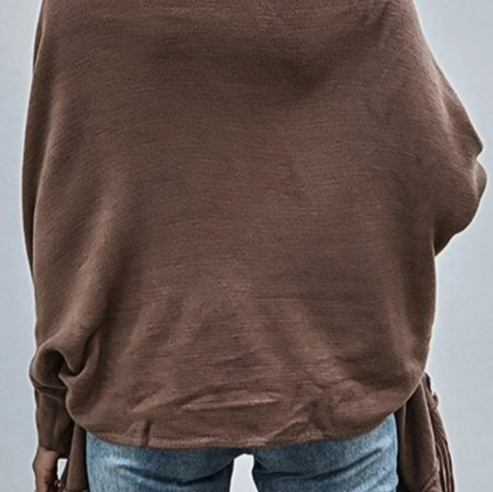 Chocolate Mousse Faux Fur Trimmed Shawl Collar Cardigan Wrap Sz Small 5 🌟 rated - Picture 2 of 5